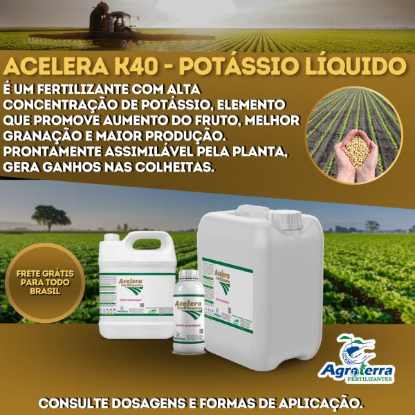 Potássio liquido Acelera k40*